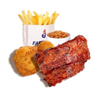 BBQ Rib Combo Meal